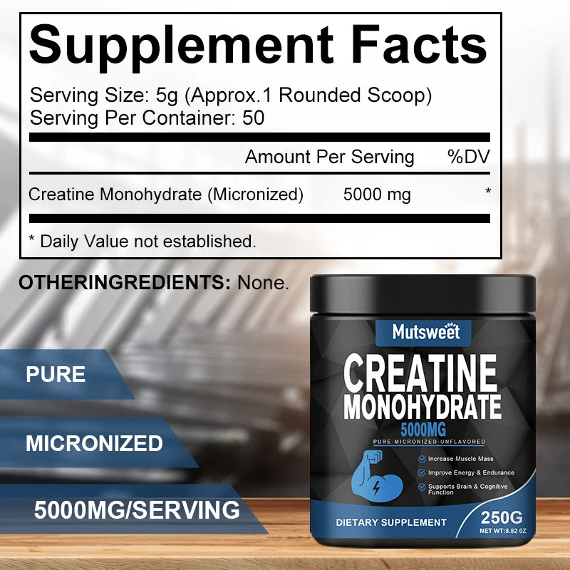 Monohydrate Creatine 5000mg